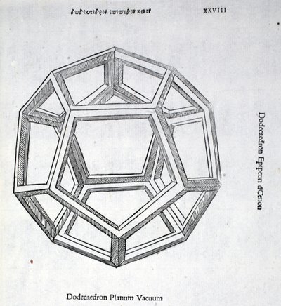 Dodecaedron planum vacuum, Illustration aus 